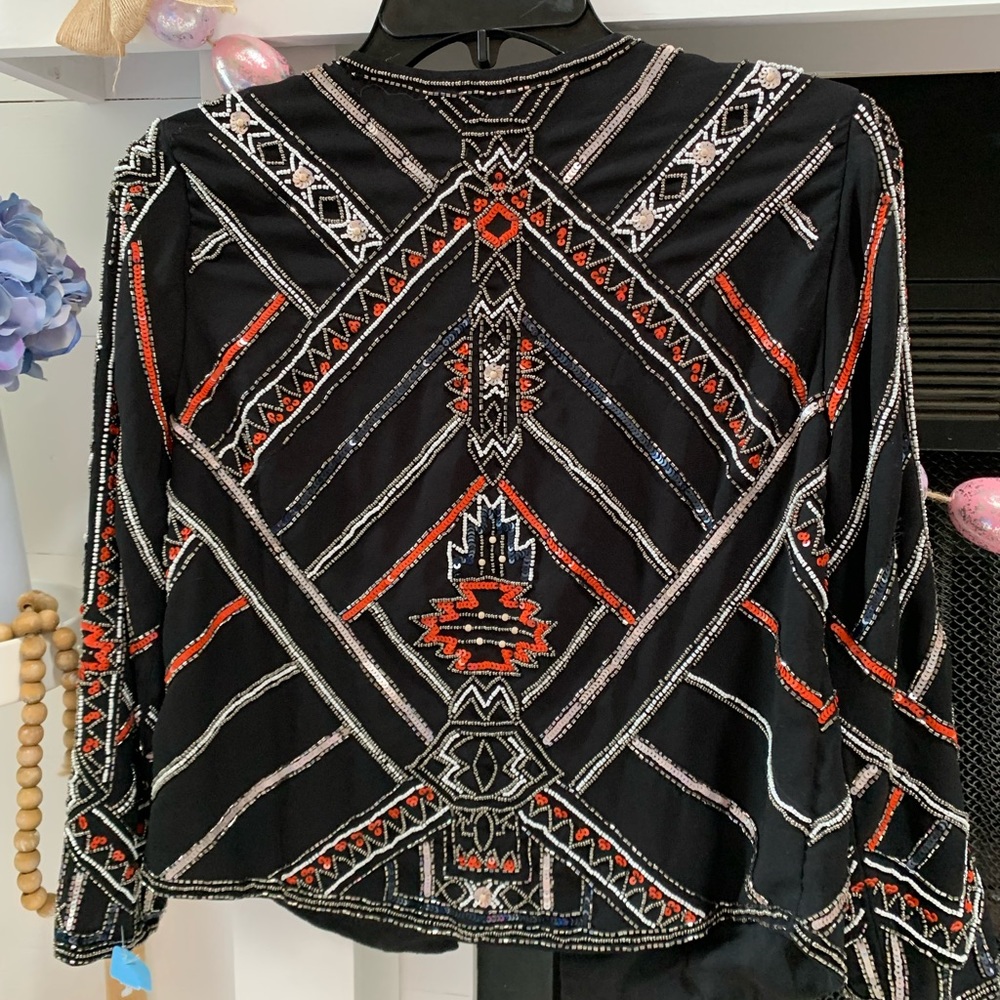 NWT Parker Sequined Jacket (XS) - Picture 4 of 4